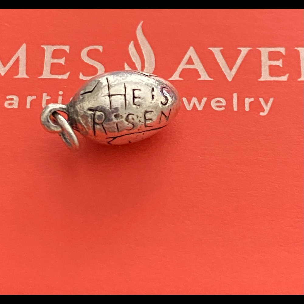 James Avery Retired He is Risen charm